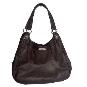 COACH BROWN LEATHER HOBO IN GENTLE USED CONDITION